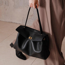 Load image into Gallery viewer, Women's Genuine Leather Tote Bag – Full-Grain Cowhide Structured Handbag
