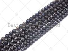 Load image into Gallery viewer, High Quality Genuine Iolite Round Smooth Beads, 6mm/8mm Natural Beads, 15.5'' Full Strand, Sku#U1163