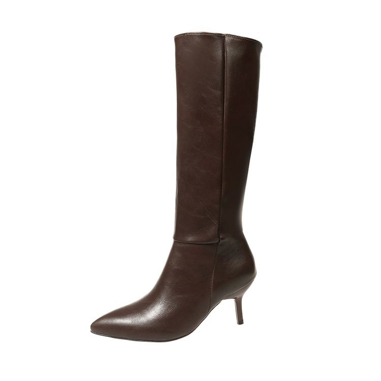 Women's Over-the-Knee Stiletto Boots – Pointed Toe PU Leather