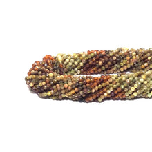 Load image into Gallery viewer, Genuine Green Brown Garnet Faceted Beads, 3mm, Sku#U1506