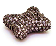 Load image into Gallery viewer, CZ Micro Pave Bow Spacer Beads with Clear Crystal for Bracelet/Necklace, Cubic Zirconia Beads 17x15x7mm, sku#G63