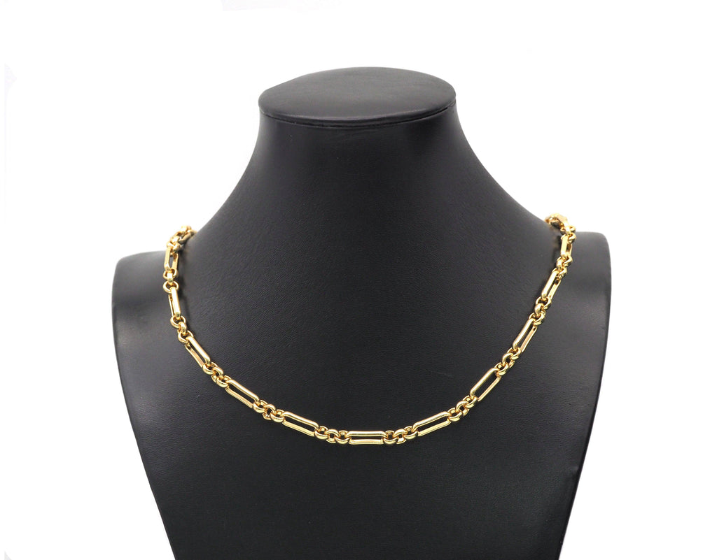 Mixed Paperclip Fancy Gold Chain, sku#M406