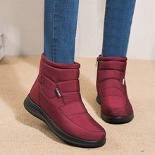 Load image into Gallery viewer, Women's Non-Slip Waterproof Snow Ankle Boots | Flat Heel Cotton Warm Shoes