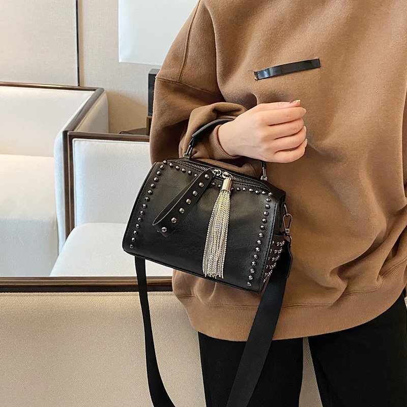 Large-Capacity Wide-Band Crossbody Shoulder Bag – PU Leather Women's Bag