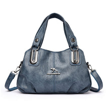 Load image into Gallery viewer, Women's Soft PU Leather Bucket Handbag – Retro European Style