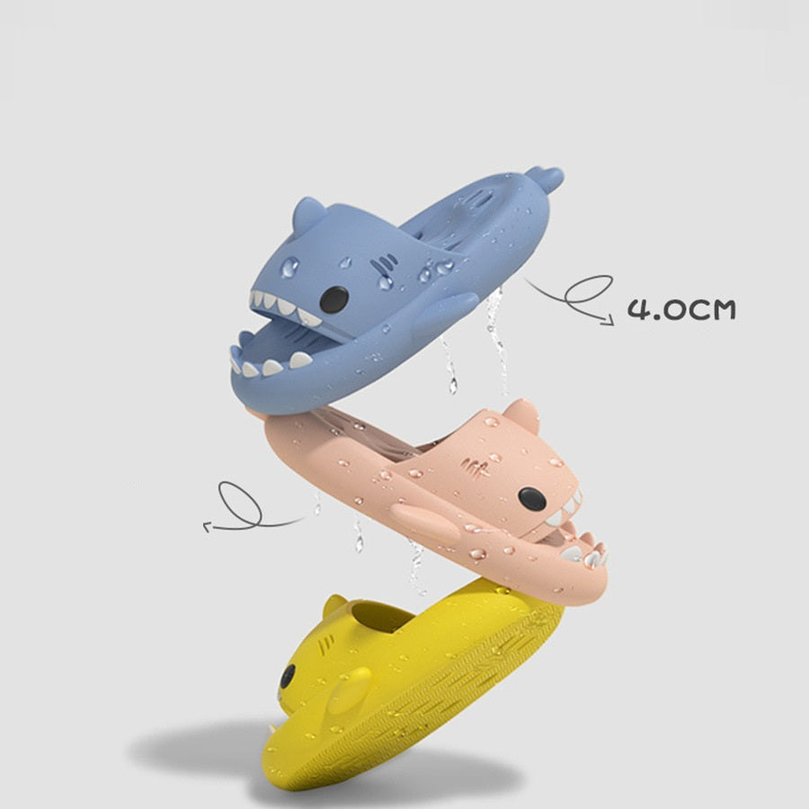 Shark Slides Shower Shoes With Drain Holes