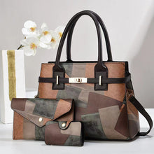 Load image into Gallery viewer, Large-Capacity Women's Crossbody Shoulder Bag – Three-Piece Set | PU Leather Commuter Bag