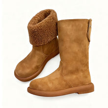 Load image into Gallery viewer, Women's Warm Mid-Calf Boots with Cotton Lining - Winter Slip-On Boots