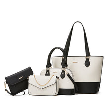 Load image into Gallery viewer, Women's PU Leather Tote Bag Set – Structured Shoulder Bag with Multi-Compartment Organizer