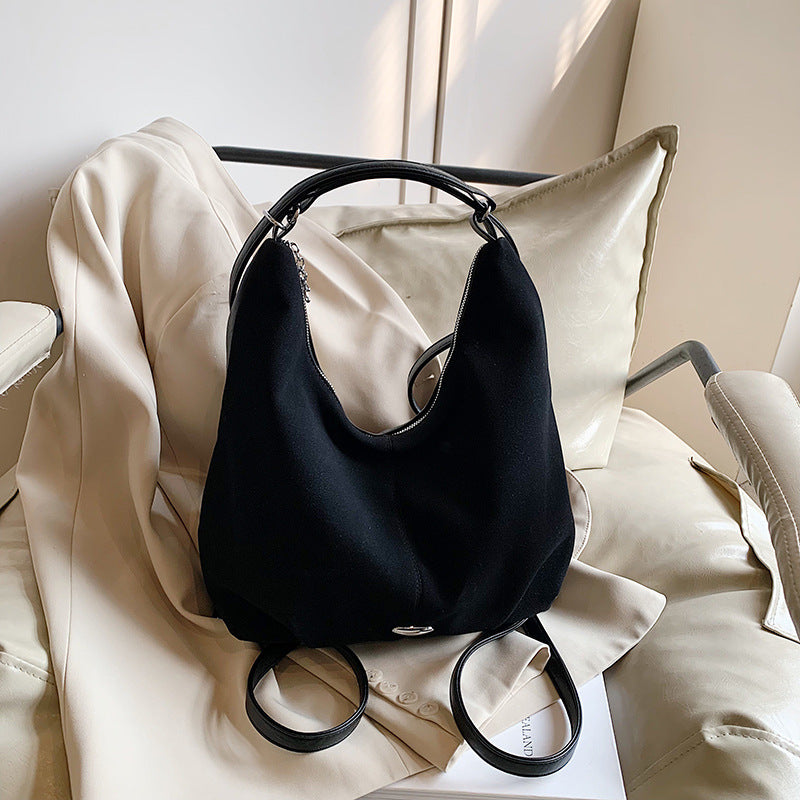 Women's PU Leather Tote Bag – Minimalist Commuter Shoulder Bag