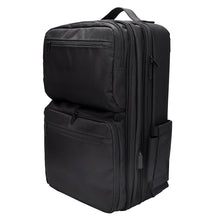 Load image into Gallery viewer, Black High Capacity Makeup Artist Backpack – Multifunctional Travel &amp; Professional Organizer Bag