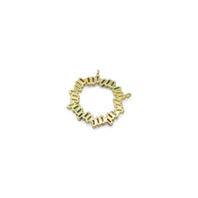 Load image into Gallery viewer, Colorful Baguette CZ Round Ring Charm, Sku#LX307