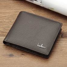 Load image into Gallery viewer, Men's Genuine Leather Bifold Wallet – Full-Grain Cowhide Short Coin Purse