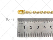 Load image into Gallery viewer, Star Patten Shinny Gold 4mm ball Beads Necklace Bracelet with Lock, Gold Ball beads Necklace, Ball beads Bracelet Necklace set, sku#LD75