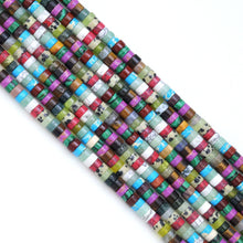 Load image into Gallery viewer, 3x6mm Mixed Jade Smooth Heishi Beads, Sku#U1857