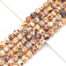 Load image into Gallery viewer, Orange Yellow Agate Round Smooth Beads, Sku#U1800