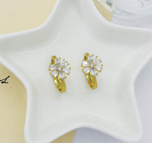 Load image into Gallery viewer, Large CZ Flower Adjustable Ring, Sku#LD265