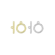 Load image into Gallery viewer, Gold Silver Large Toggle Clasp, Sku#ML76