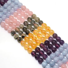 Load image into Gallery viewer, Genuine Mixed Quartz Round Smooth Beads, 6mm/8mm/10mm/12mm, Sku#U1577