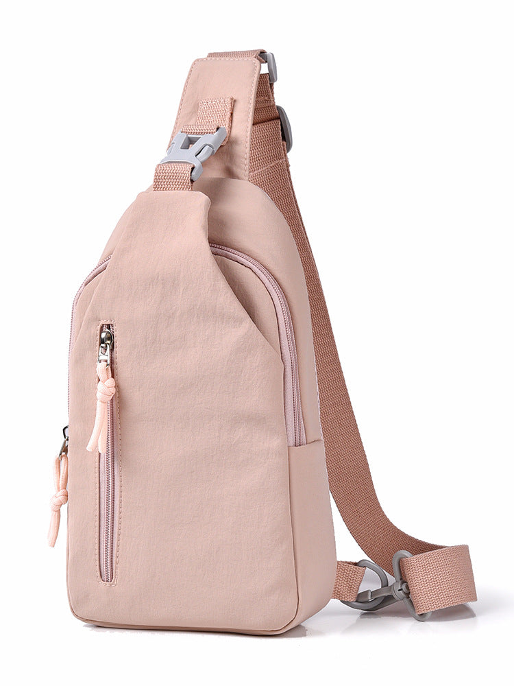 Women's Nylon Crossbody Bag – Compact Chest Pack | Casual Streetwear Shoulder Bag