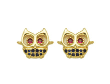 Load image into Gallery viewer, CZ Owl Charm, Sku#LK587