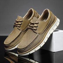 Load image into Gallery viewer, Men's Breathable Canvas Casual Shoes - Lightweight Lace-Up Sneakers for Everyday Wear