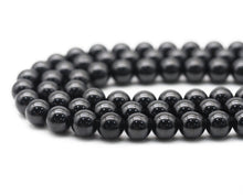 Load image into Gallery viewer, Genuine High Quality Black Spinel Round Smooth Beads, Sku#U1379