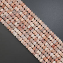 Load image into Gallery viewer, 5x8mm Smooth Rondelle Pink Aventurine Beads, Sku#U1918