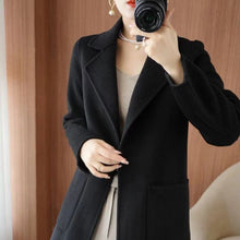Load image into Gallery viewer, Mid-length Wool Casual Chic Coat