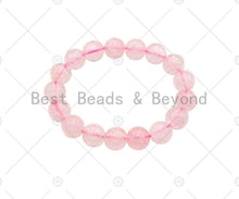 Load image into Gallery viewer, Natural Pink Rose Quartz Stretchy Bracelet
