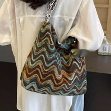 Load image into Gallery viewer, Women's Embroidered Canvas Crossbody Bag – Ethnic Boho Shoulder Bag with Pendant Option