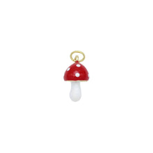 Load image into Gallery viewer, Colorful Enamel Red White Mushroom Shape Charm Pendant, Sku#Y1007