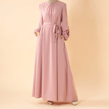 Load image into Gallery viewer, Candy Color Pleated Abaya | Must-have Essential Basic Dress (MA142)