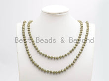 Load image into Gallery viewer, 60 Extra Long Hand Knotted Crystal Necklace,Double Wrap Necklace, 5x8mm Rondelle Crystal Beads, SKU#D35