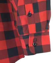 Load image into Gallery viewer, The Titan - Black/Red Plaid Long Sleeve
