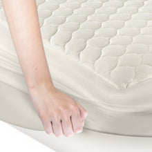 Load image into Gallery viewer, Organic Cotton Quilted Mattress Pad Protector