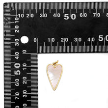Load image into Gallery viewer, Gold Mother of Pearl Heart Charm, Sku#LK820