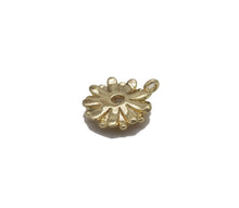 Load image into Gallery viewer, Gold CZ Daisy Flower Sunflower Charm, Sku#LX87