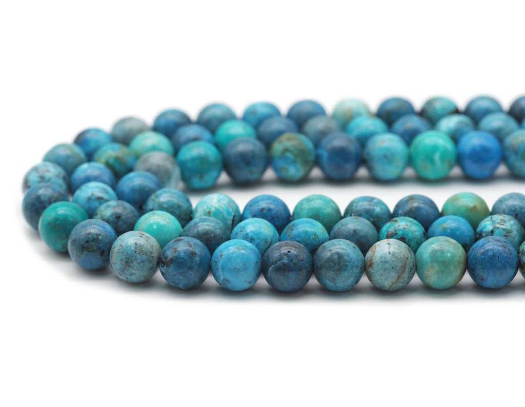 Genuine High Quality Chryscolla Round Smooth Beads, Sku#U1383