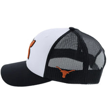 Load image into Gallery viewer, HOOey University of Texas Longhorns (Black/White/ Burnt Orange) - Trucker Cap