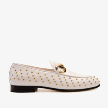 Load image into Gallery viewer, The Jupiter  Shoe White Spike Leather  Bit Dress Loafer Limited Edition Men Shoe