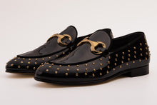 Load image into Gallery viewer, The Jupiter  Shoe Black Spike Leather  Bit Dress Loafer Limited Edition Men  Shoe