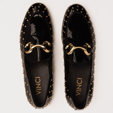 Load image into Gallery viewer, The Jupiter  Shoe Black Spike Leather  Bit Dress Loafer Limited Edition Men  Shoe