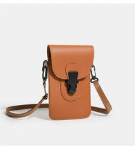Load image into Gallery viewer, Minimalist Lock-Clasp Crossbody Mini Bag – PU Leather Unisex Shoulder Bag