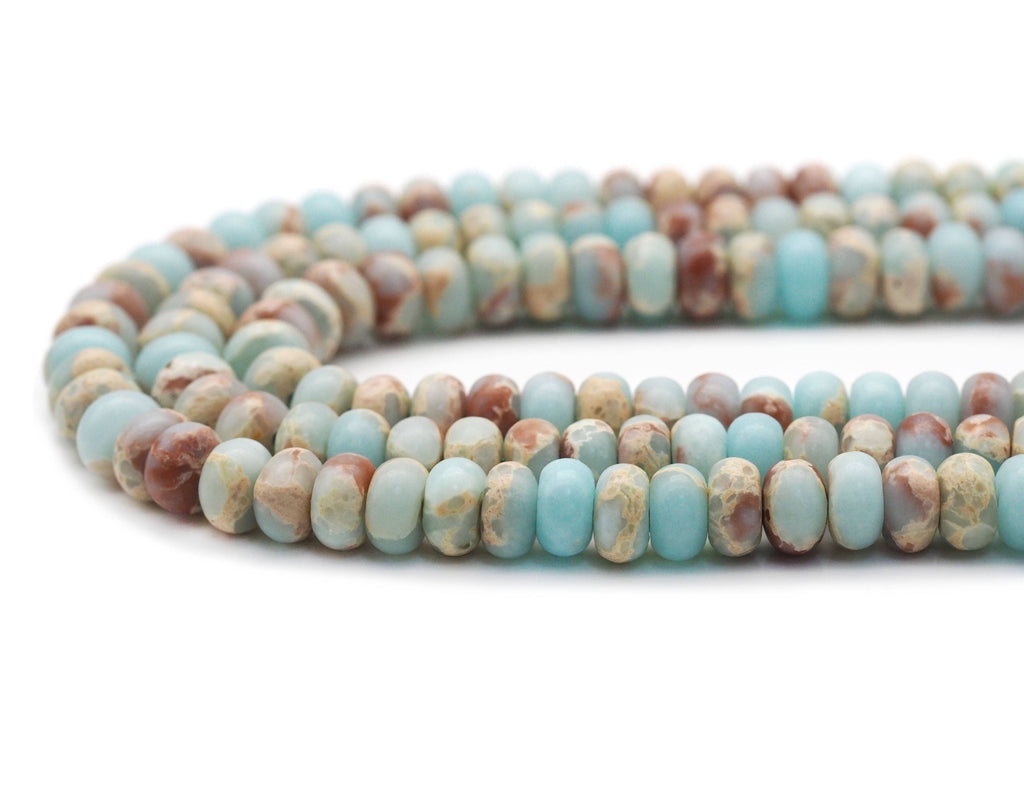 Serpentine Rondelle Smooth Beads, Sku#U1413
