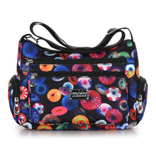 Load image into Gallery viewer, Women's Printed Canvas Shoulder Bag – Floral &amp; Landscape Pattern Crossbody Handbag