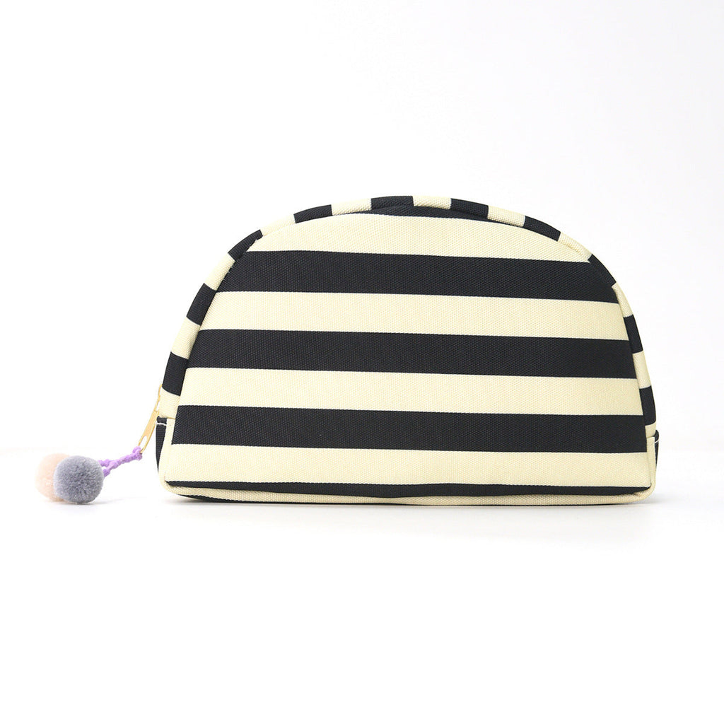 Striped Fashionable Shell-Shaped Makeup Bag