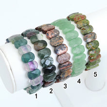 Load image into Gallery viewer, 9x14mm Faceted Rectangle Stretchy Bracelet, Sku#U1980