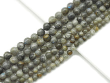 Load image into Gallery viewer, Natural Round Smooth Labradorite Beads, Sku#HY11