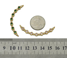 Load image into Gallery viewer, Colorful Stone Smiley Connector Charm, Sku#LK657